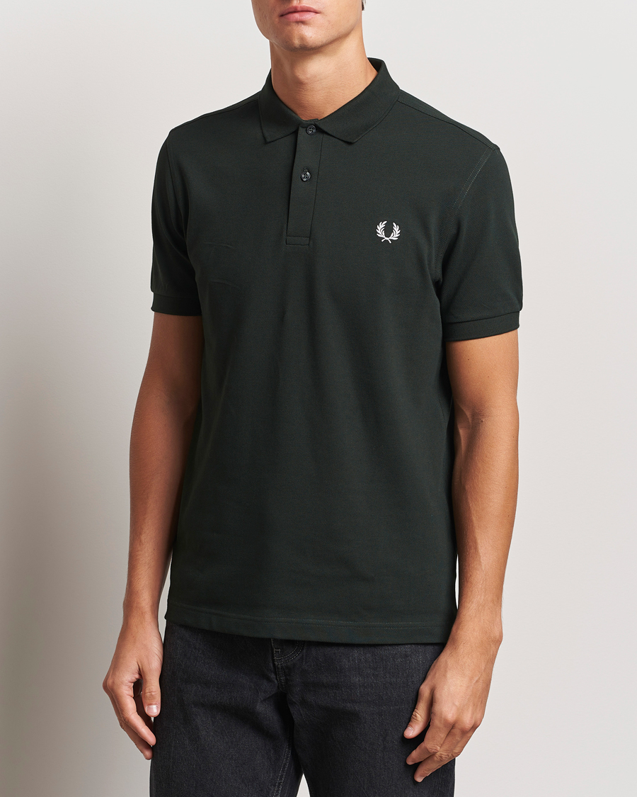 Herre | Pikéer | Fred Perry | Plain Polo Shirt Night Green