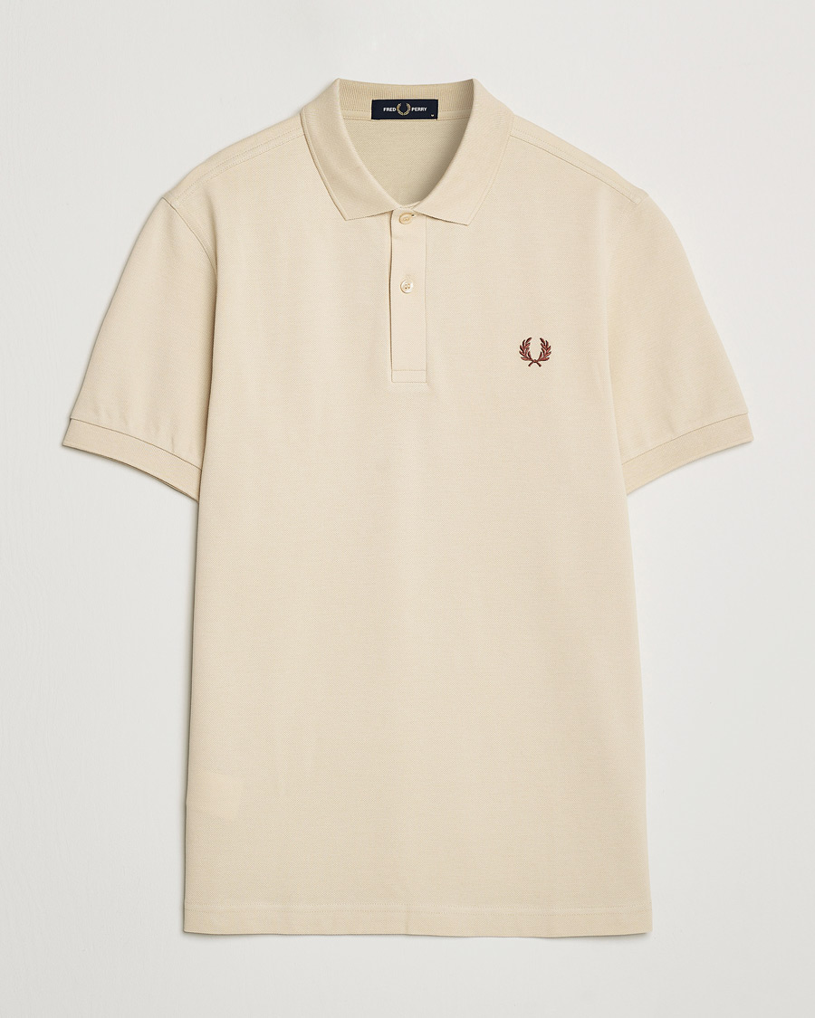 Herre | Pikéer | Fred Perry | Plain Polo Shirt Oatmeal