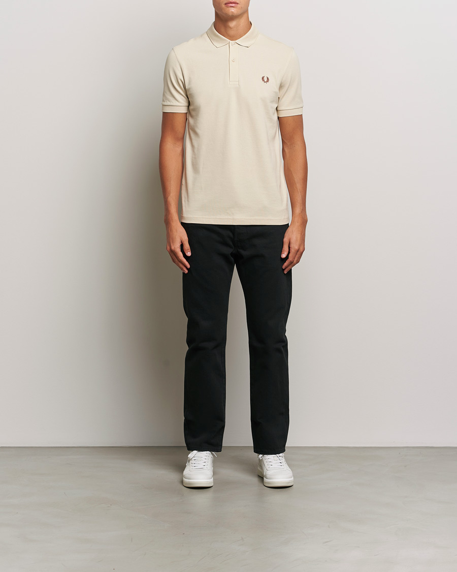 Herre | Pikéer | Fred Perry | Plain Polo Shirt Oatmeal