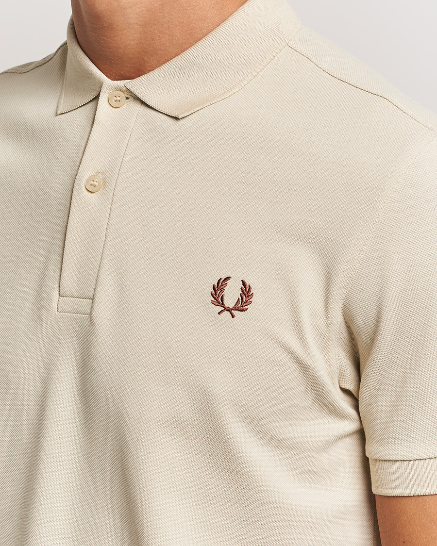 Herre | Pikéer | Fred Perry | Plain Polo Shirt Oatmeal