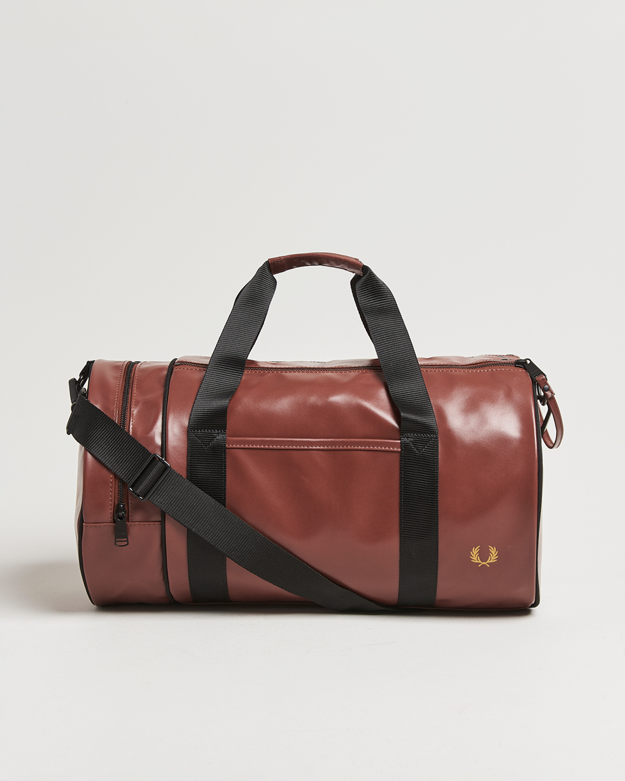 Herre | Fred Perry Tonal Classic Barrel Bag Whiskey Brown | Fred Perry | Tonal Classic Barrel Bag Whiskey Brown