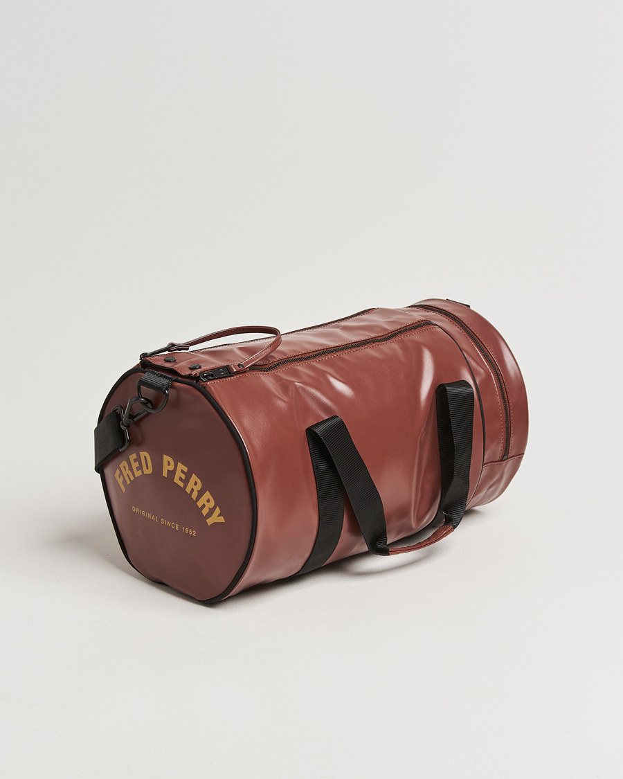 Herre | Fred Perry Tonal Classic Barrel Bag Whiskey Brown | Fred Perry | Tonal Classic Barrel Bag Whiskey Brown