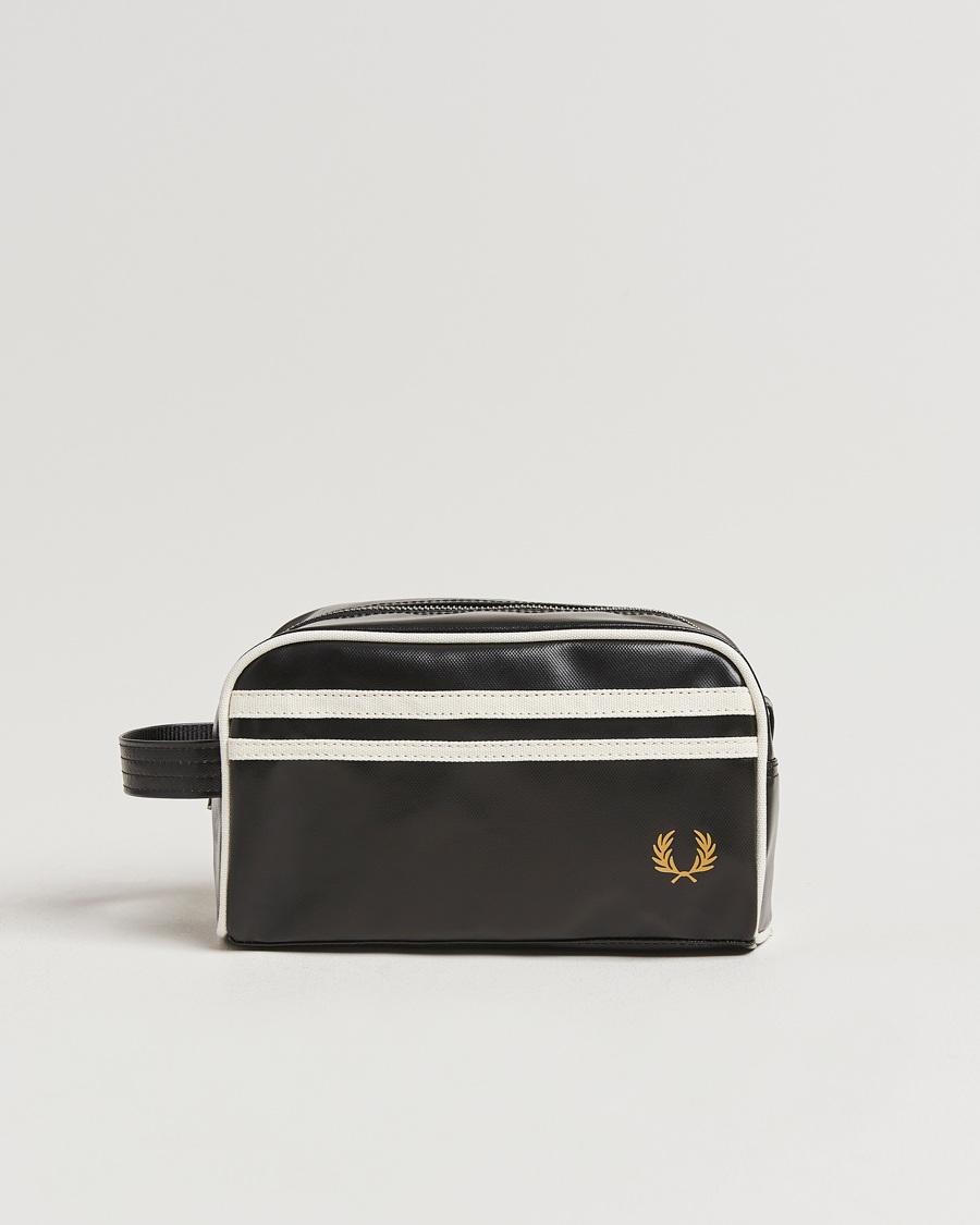 Herre | Fred Perry Classic Washbag Black/Ecru | Fred Perry | Classic Washbag Black/Ecru