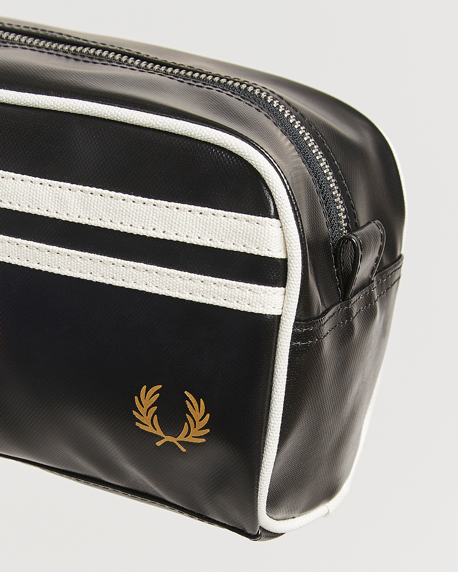 Herre | Fred Perry Classic Washbag Black/Ecru | Fred Perry | Classic Washbag Black/Ecru