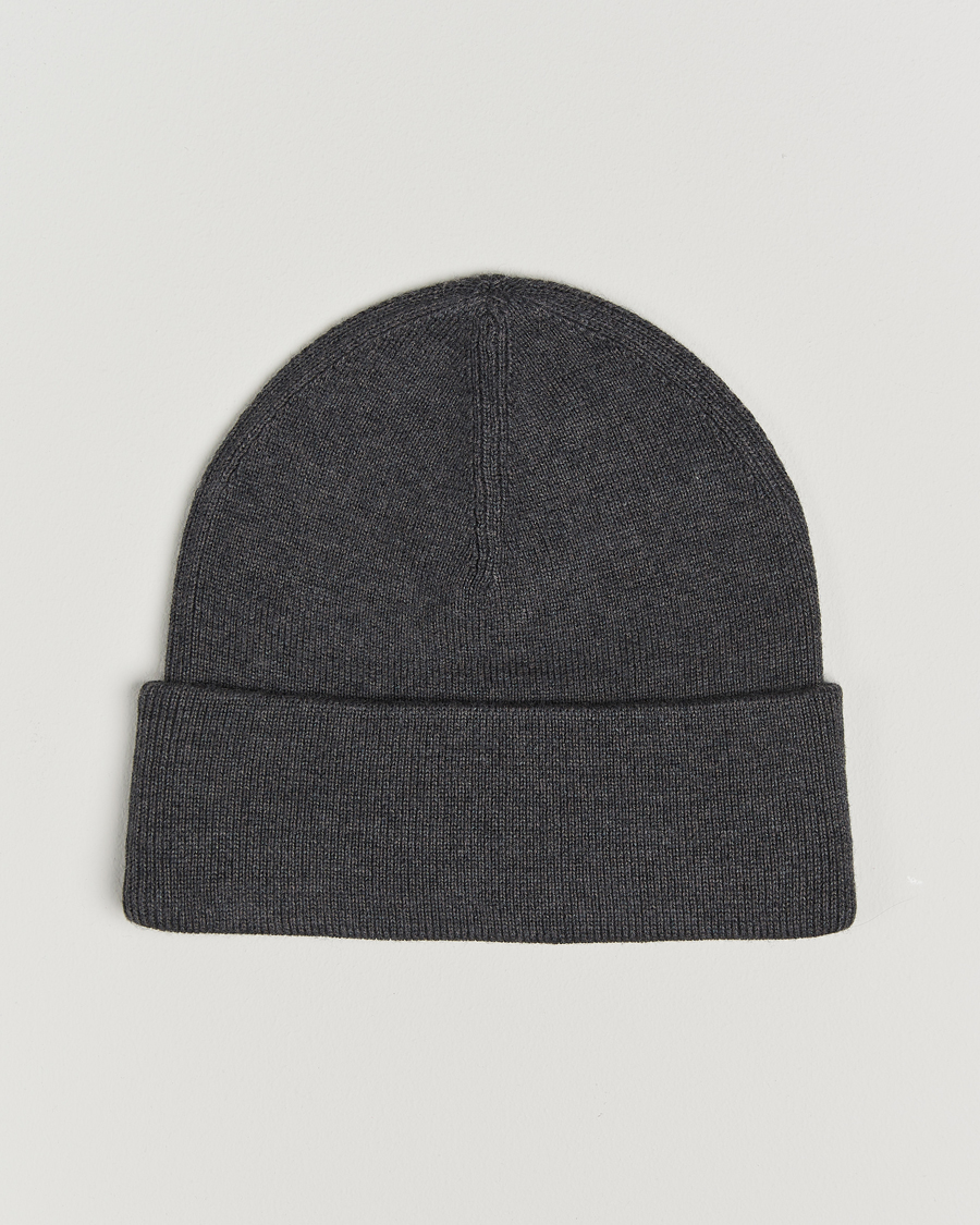 Herre | Fred Perry Merino Wool Beanie Dark Grey Marl | Fred Perry | Merino Wool Beanie Dark Grey Marl