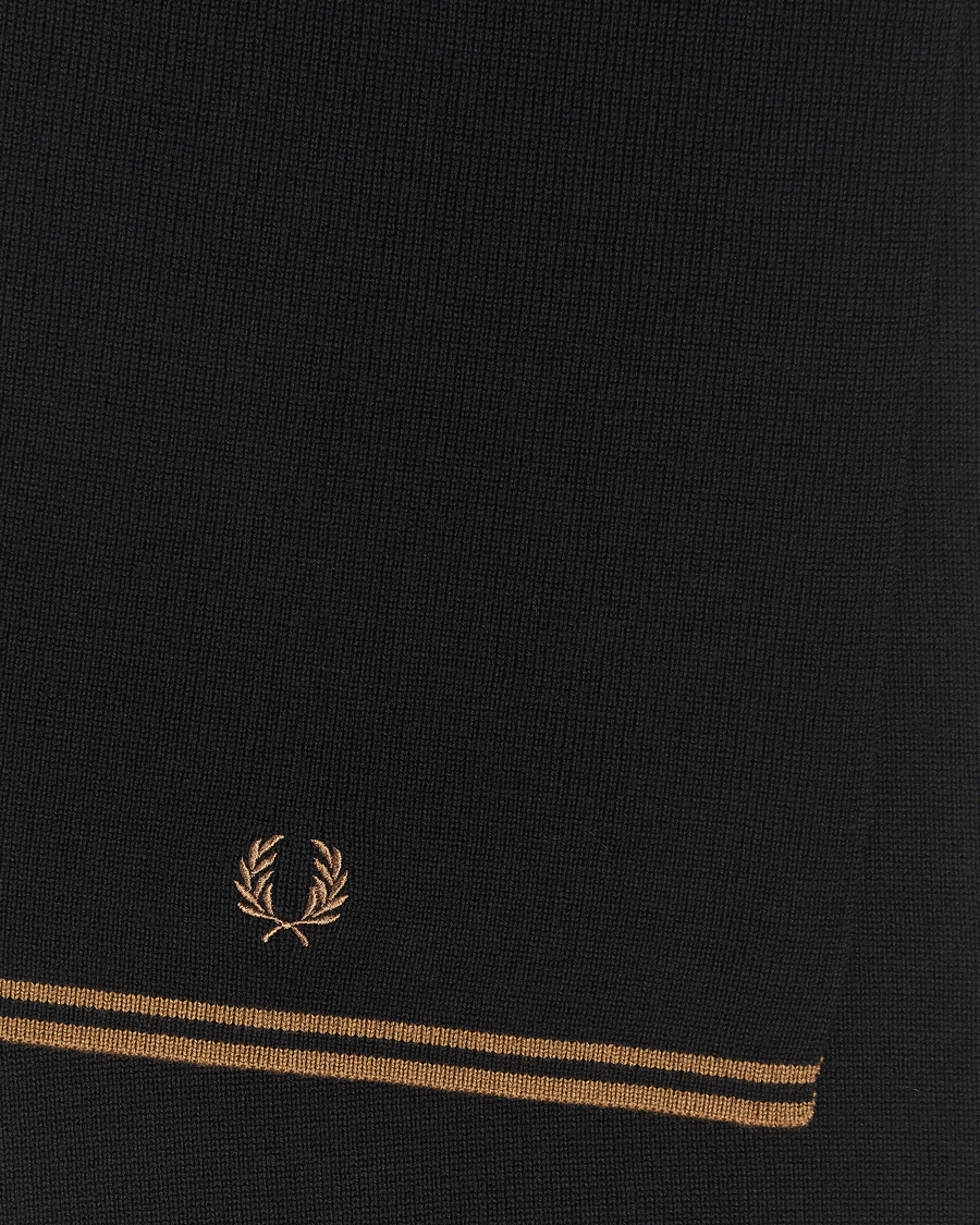 Herre | Fred Perry Twin Tipped Merino Wool Scarf Black | Fred Perry | Twin Tipped Merino Wool Scarf Black