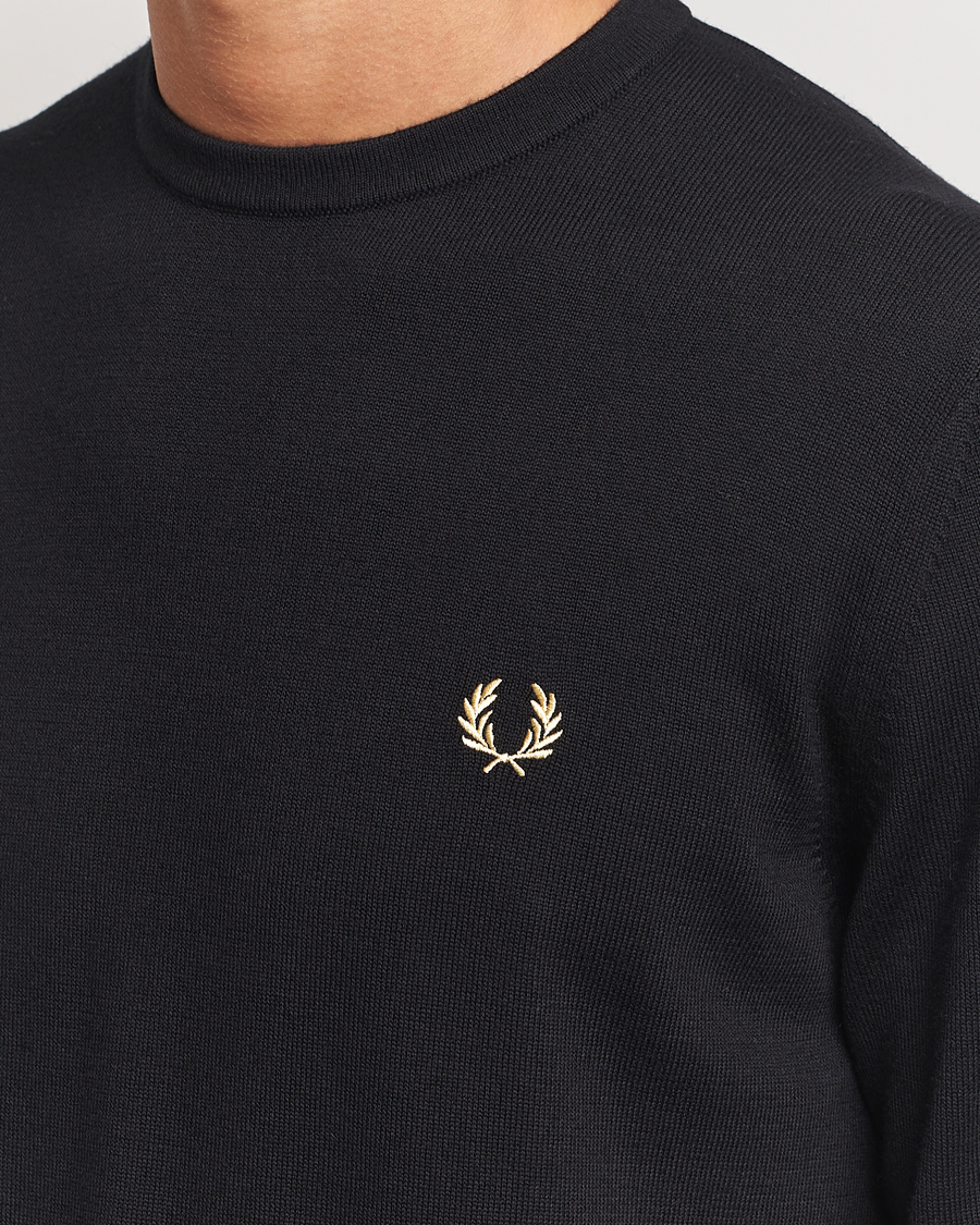 Herre | Gensere | Fred Perry | Classic Crew Neck Jumper Black
