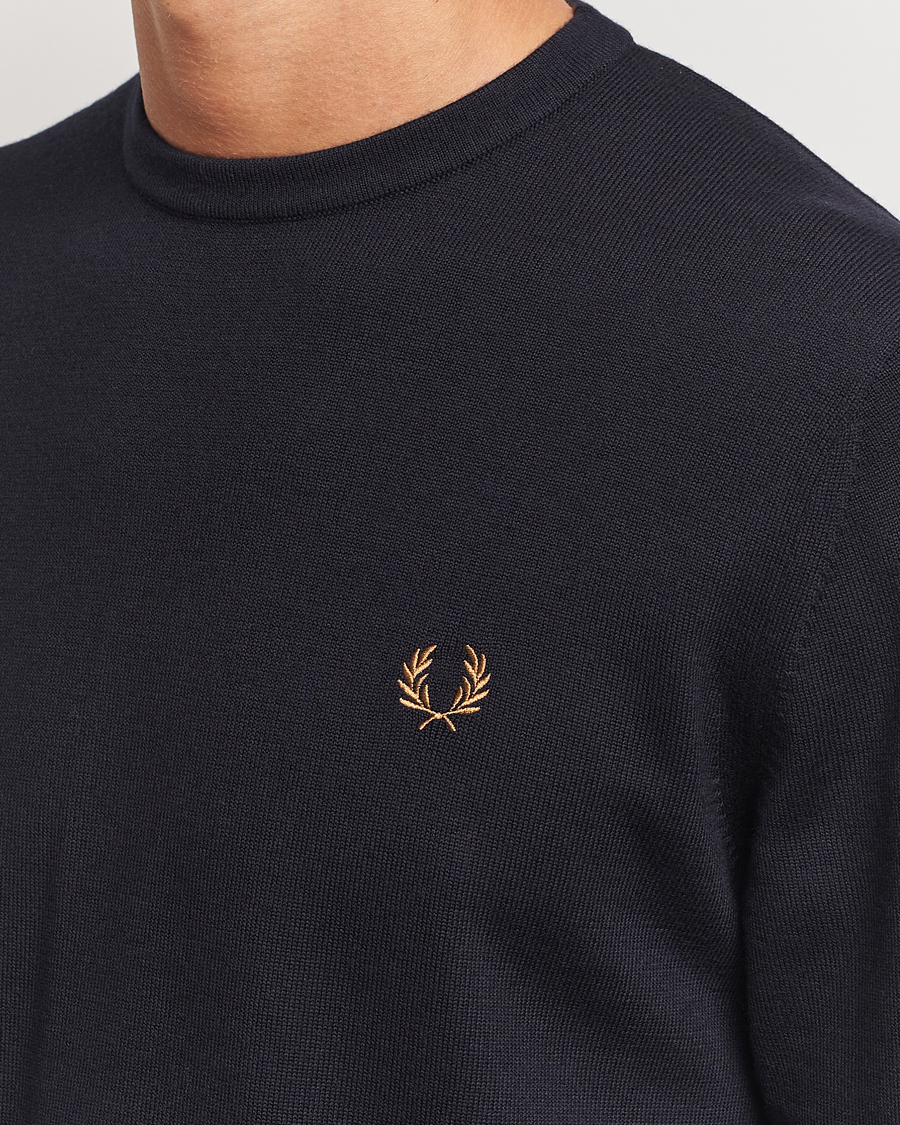 Herre | Gensere | Fred Perry | Classic Crew Neck Jumper Navy