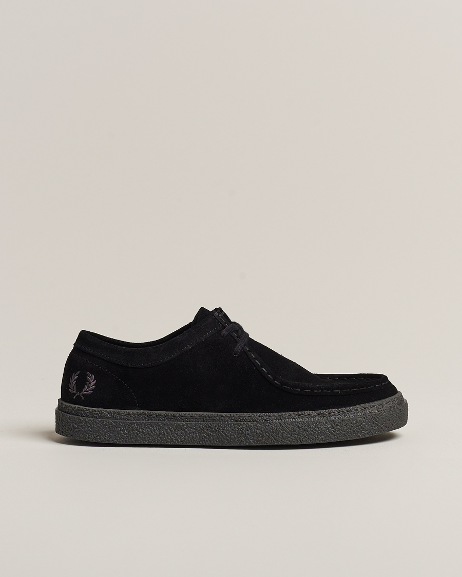 Herre | Derbys | Fred Perry | Dawson Low Suede Shoe Black