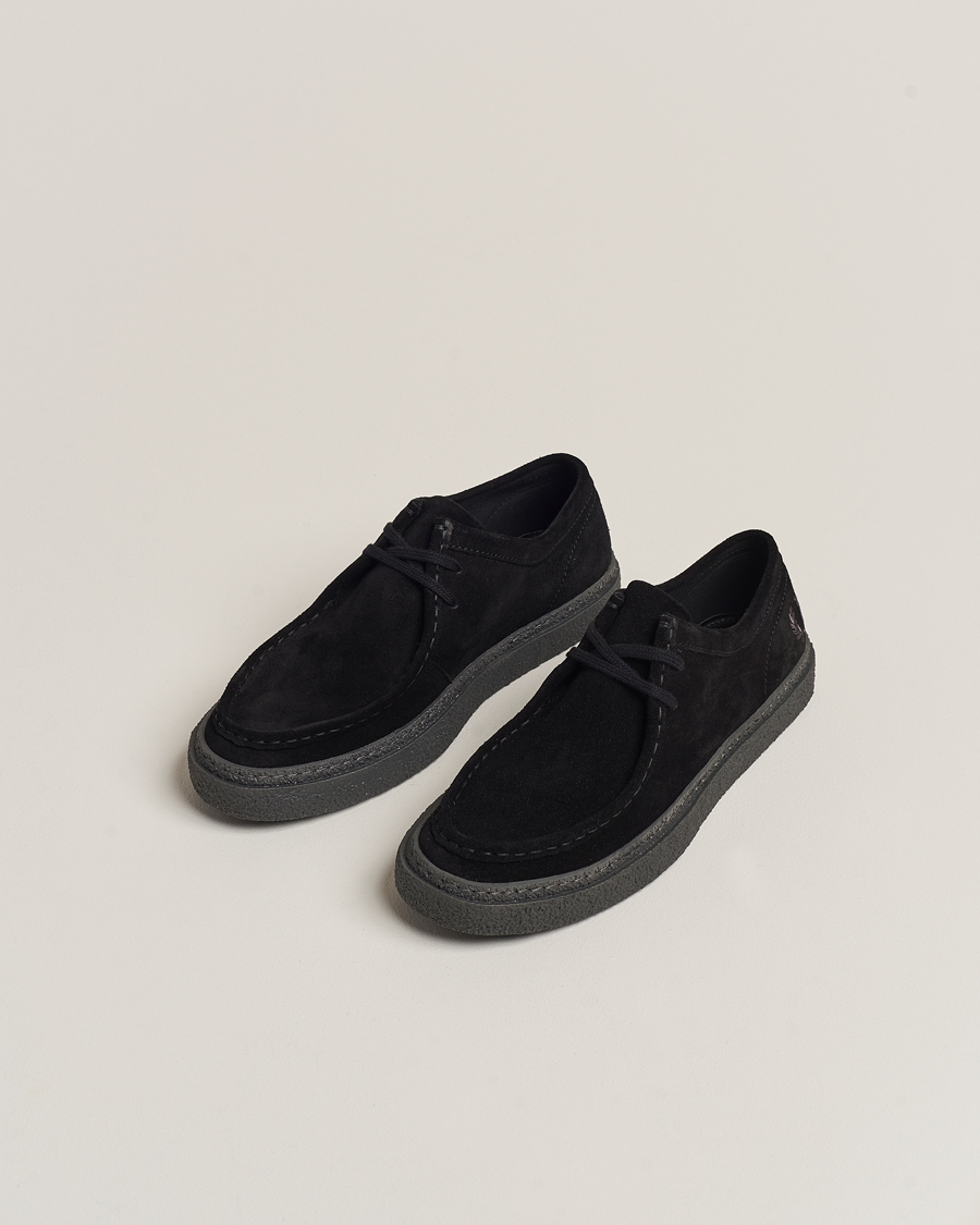 Herre | Derbys | Fred Perry | Dawson Low Suede Shoe Black