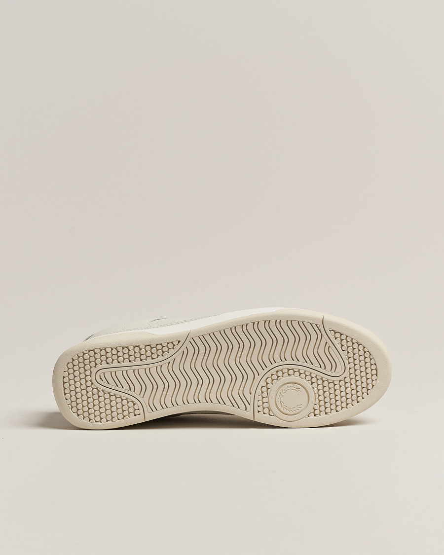 Herre | Fred Perry B300 Textured Leather Sneaker White | Fred Perry | B300 Textured Leather Sneaker White