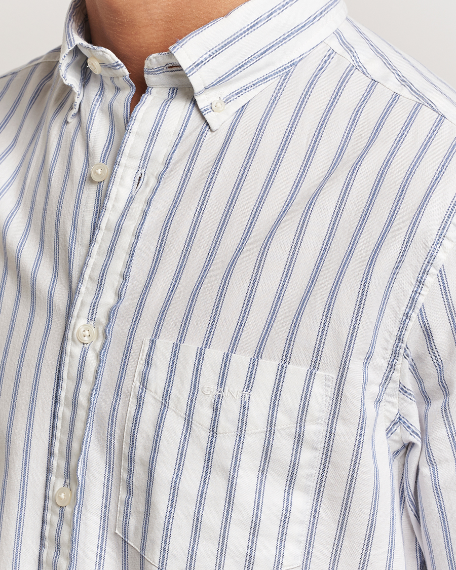 Herre | Skjorter | GANT | Archive Oxford Stripe Shirt Egg Shell