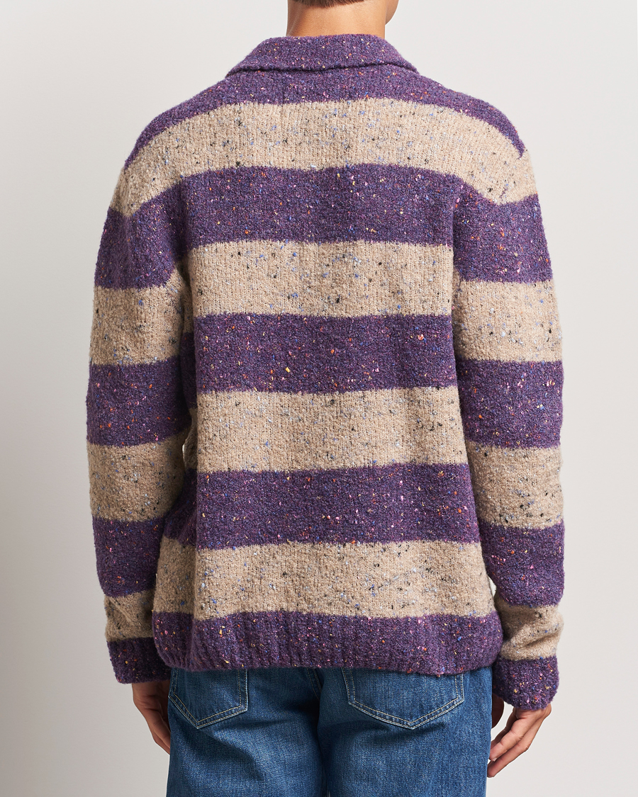 Herre | Gensere | GANT | Barstriped Rugger Deep Plum
