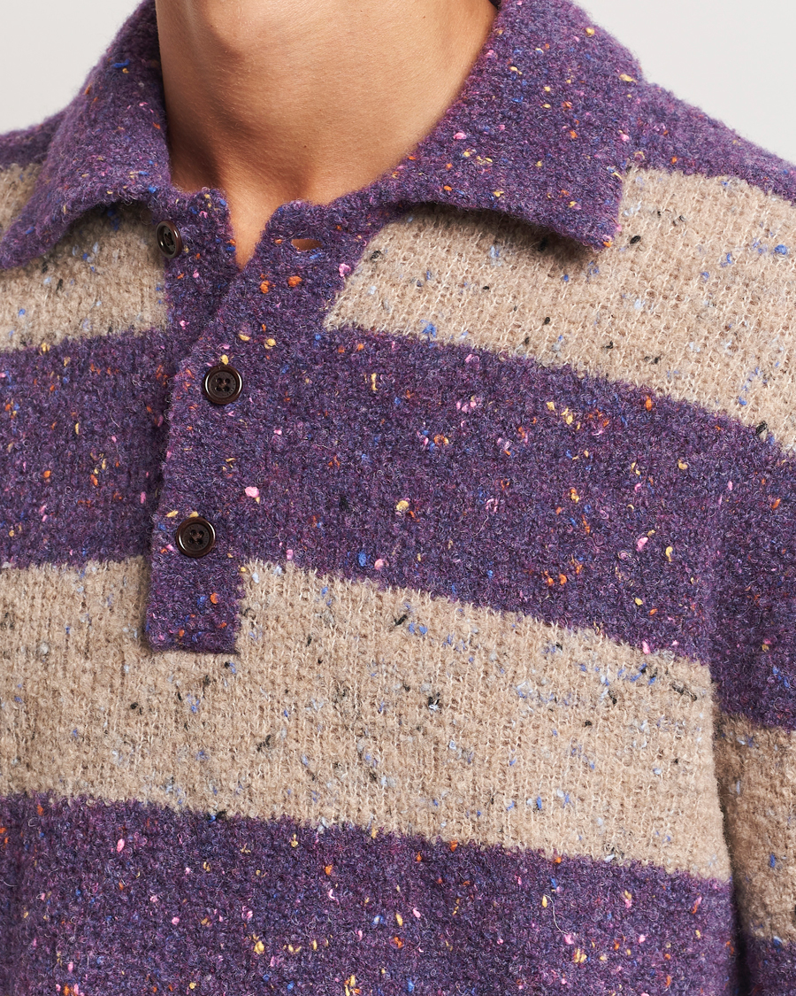 Herre | Gensere | GANT | Barstriped Rugger Deep Plum