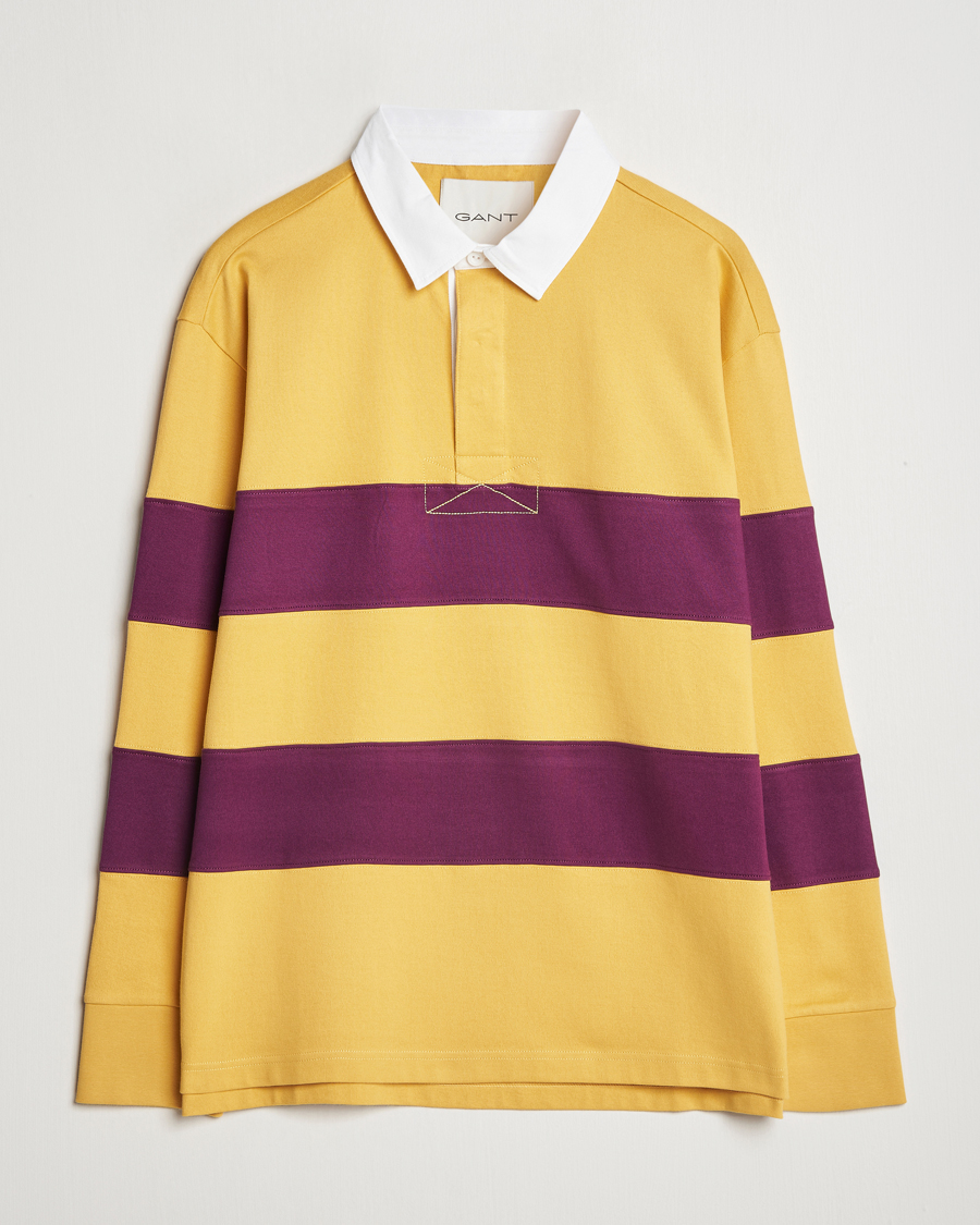 Herre | Gensere | GANT | Block Stripe Heavy Rugger Faded Sunset