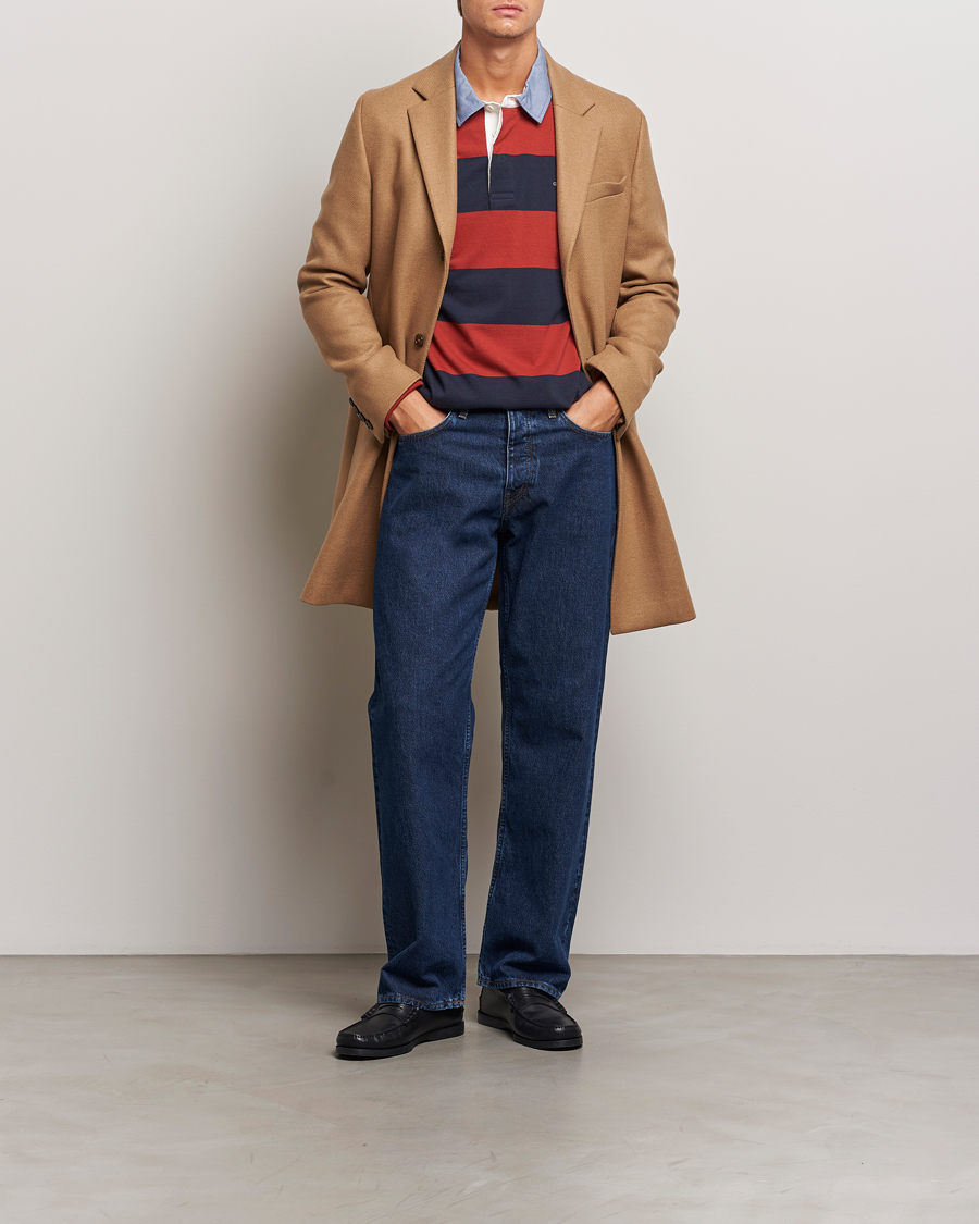 Herre | Jakker | GANT | Classic Wool Coat Mustard Beige