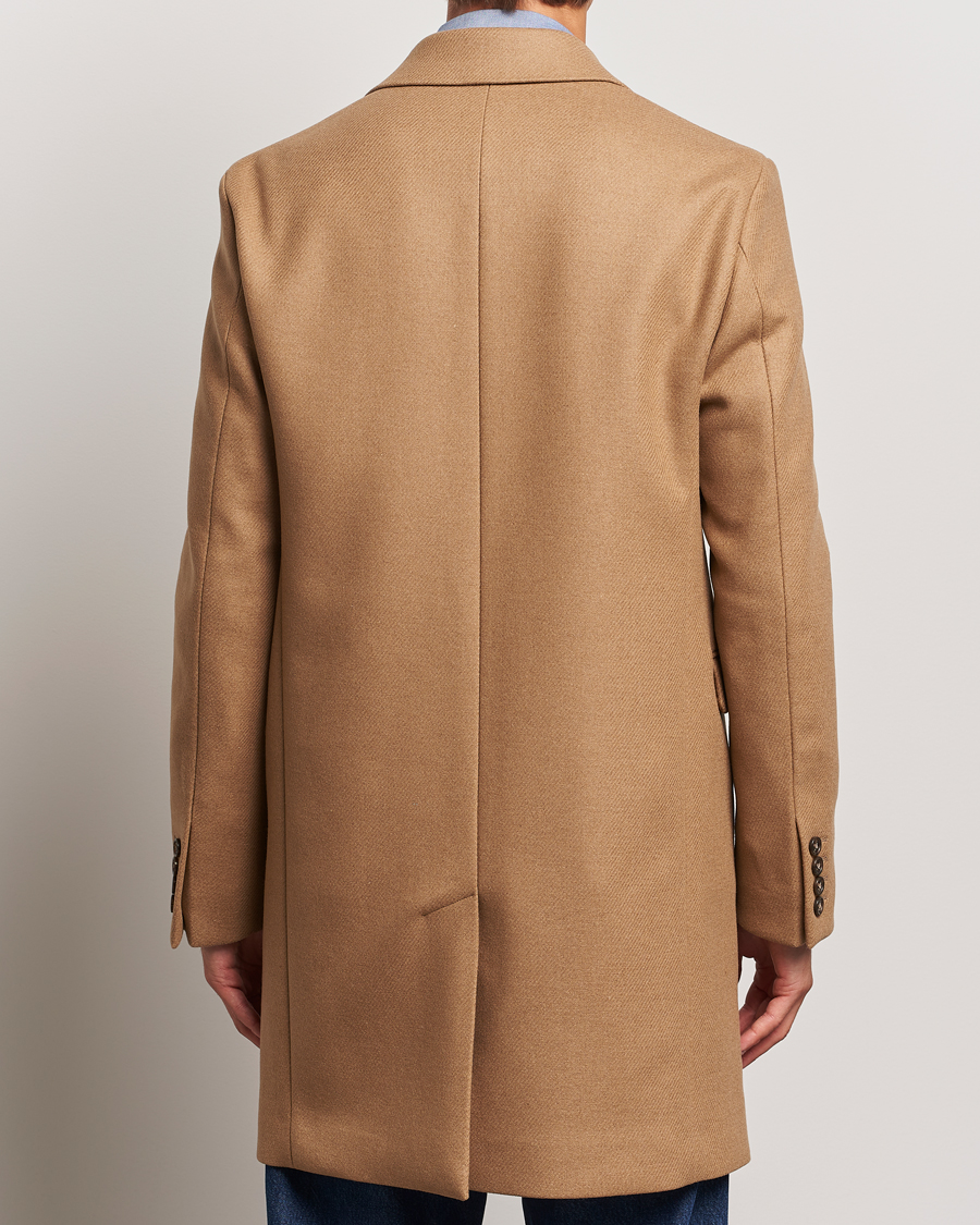 Herre | Jakker | GANT | Classic Wool Coat Mustard Beige