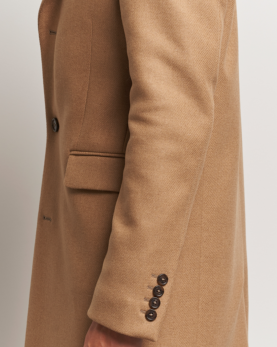 Herre | Jakker | GANT | Classic Wool Coat Mustard Beige