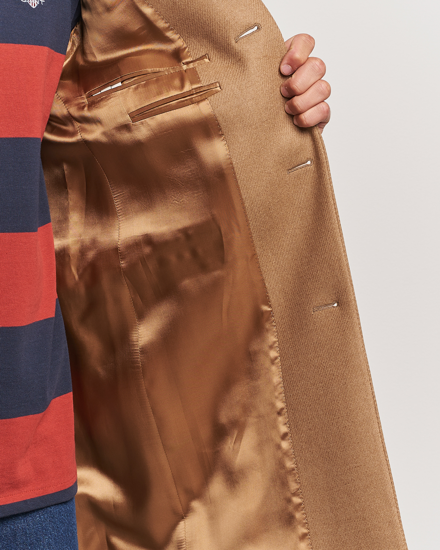 Herre | Jakker | GANT | Classic Wool Coat Mustard Beige