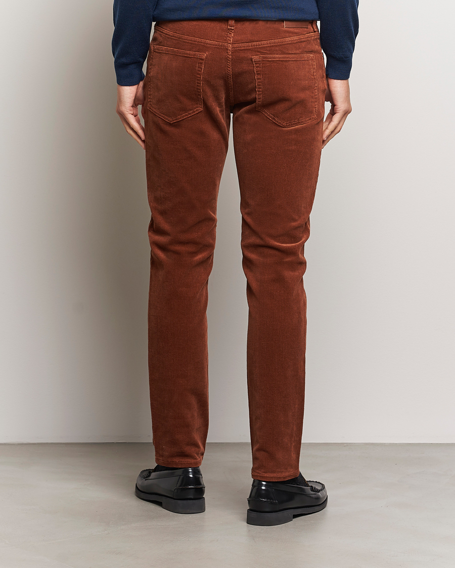 Herre | Bukser | Gant | Cord 5-Pocket Jeans Chocolate Brown