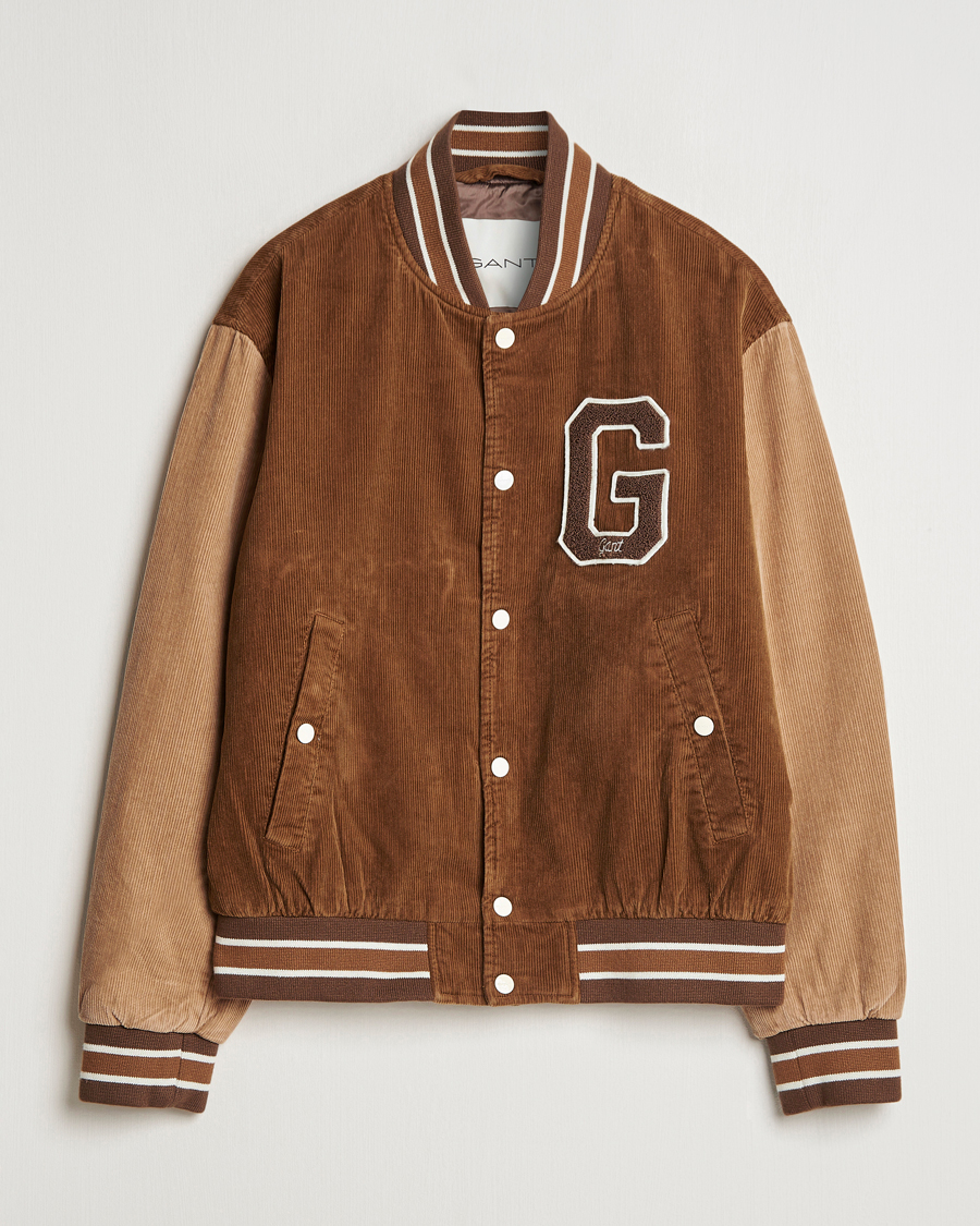 Herre | Jakker | GANT | Cord Varsity Jacket Cacao Brown