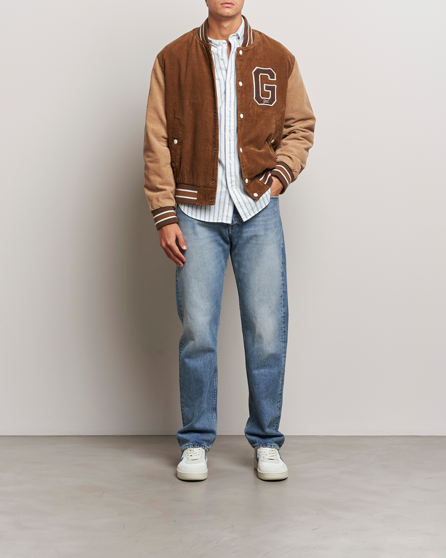 Herre | Jakker | GANT | Cord Varsity Jacket Cacao Brown