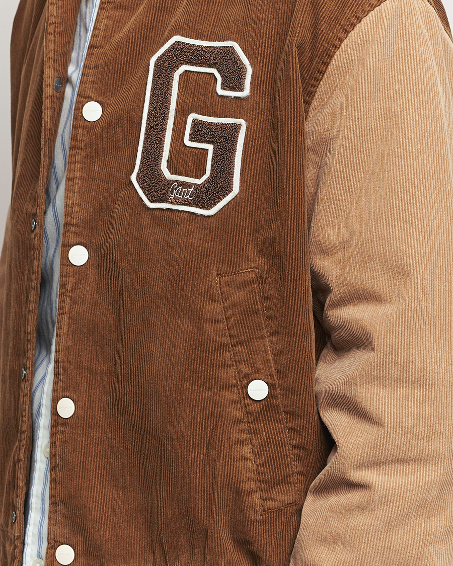 Herre | Jakker | GANT | Cord Varsity Jacket Cacao Brown