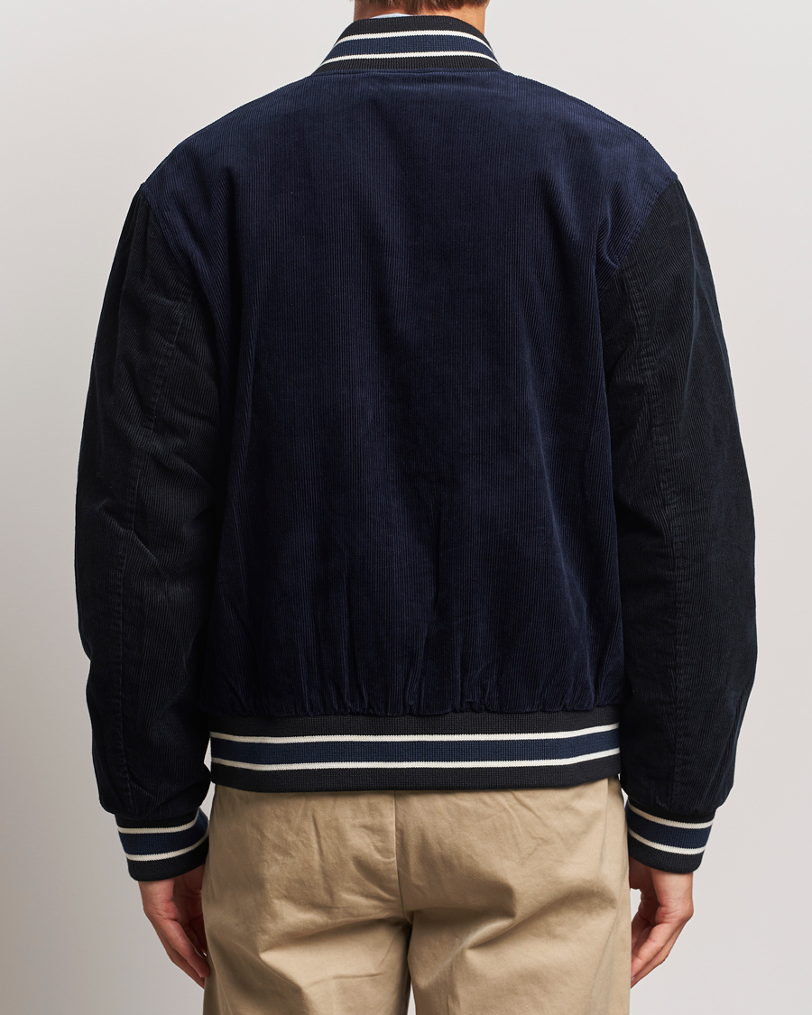 Herre | Jakker | GANT | Cord Varsity Jacket Evening Blue