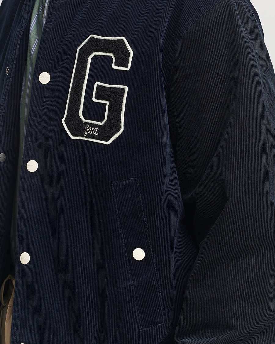 Herre | Jakker | GANT | Cord Varsity Jacket Evening Blue