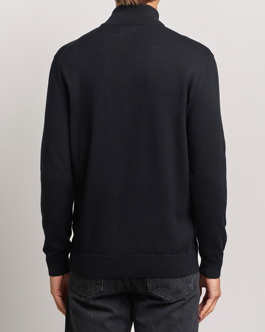 Herre | Gensere | Gant | Cotton Full Zip Cardigan Black