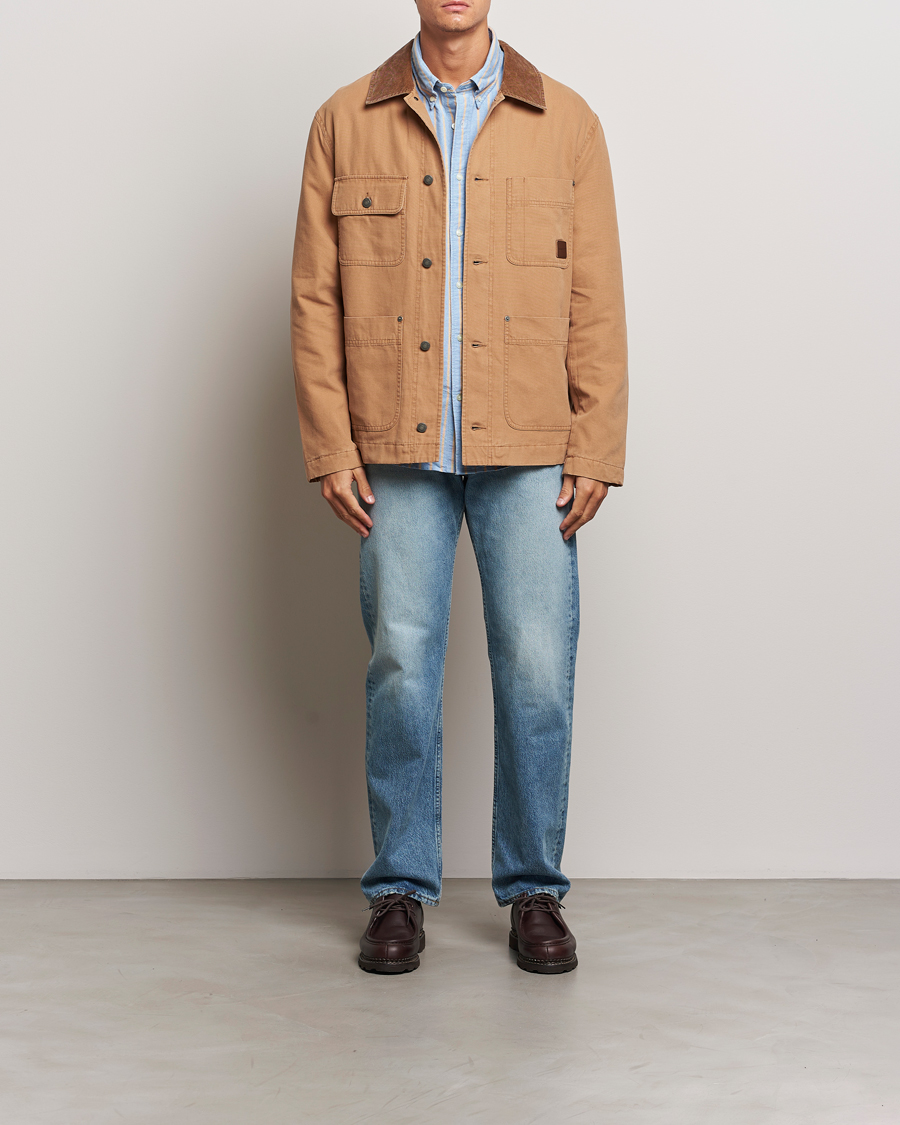 Herre | Jakker | GANT | Cotton Work Jacket Roasted Walnut