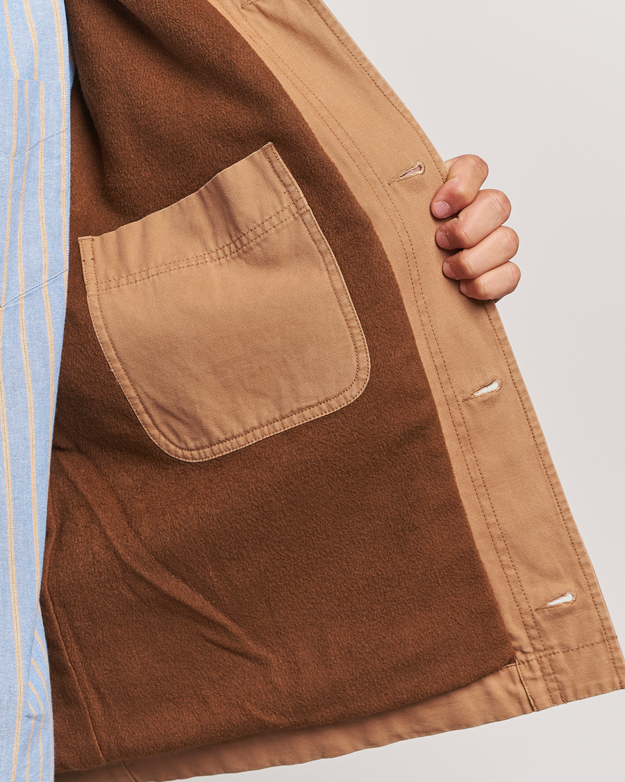 Herre | Jakker | GANT | Cotton Work Jacket Roasted Walnut