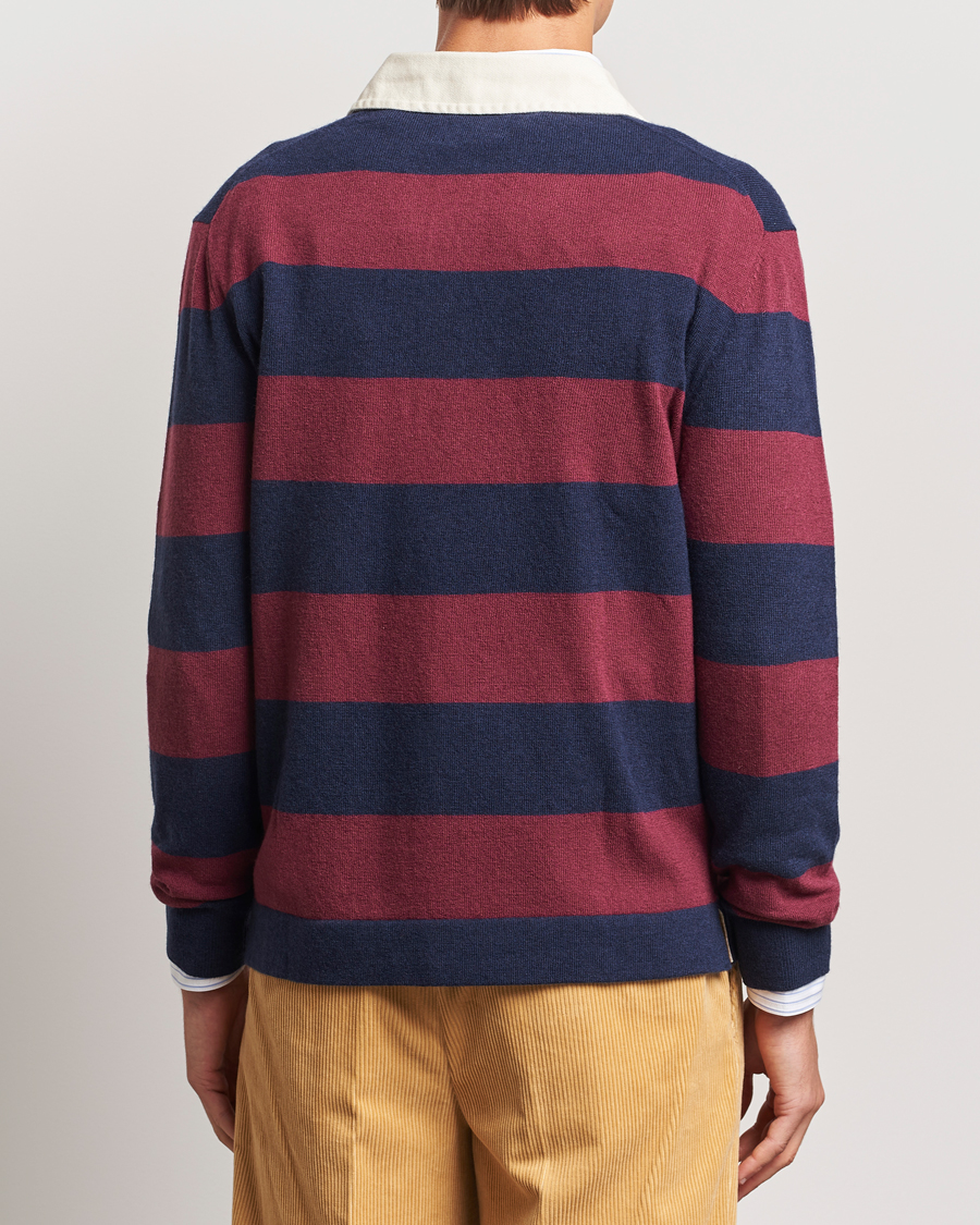 Herre | Gensere | GANT | Extra Fine Lambswool Striped Rugger Marine