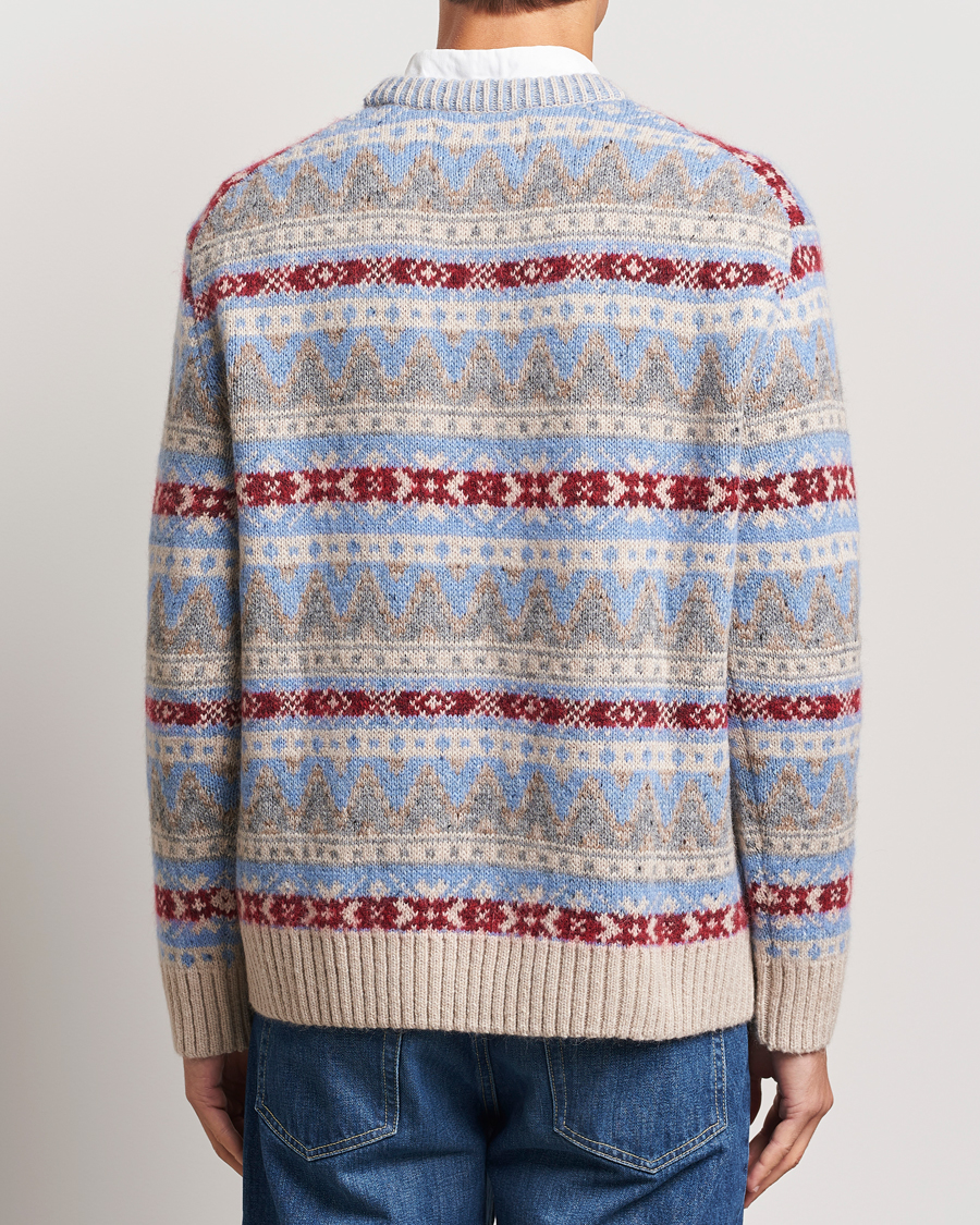 Herre | Gensere | GANT | Fair Isle Crew Neck Clear Sky