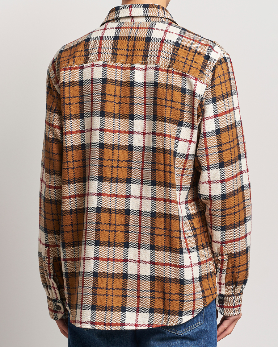 Herre | Skjorter | GANT | Herringbone Checked Overshirt Warm Earth