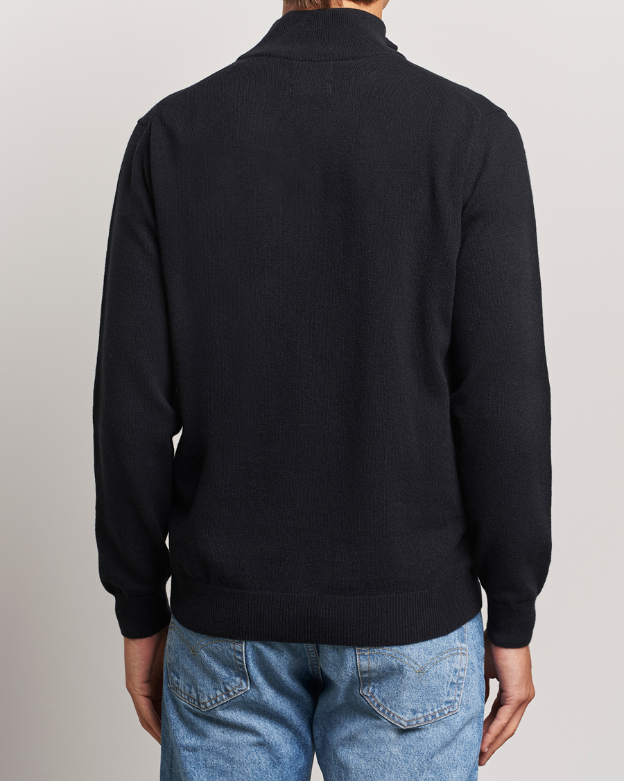 Herre | Gensere | GANT | Lamsbwool Half Zip Black