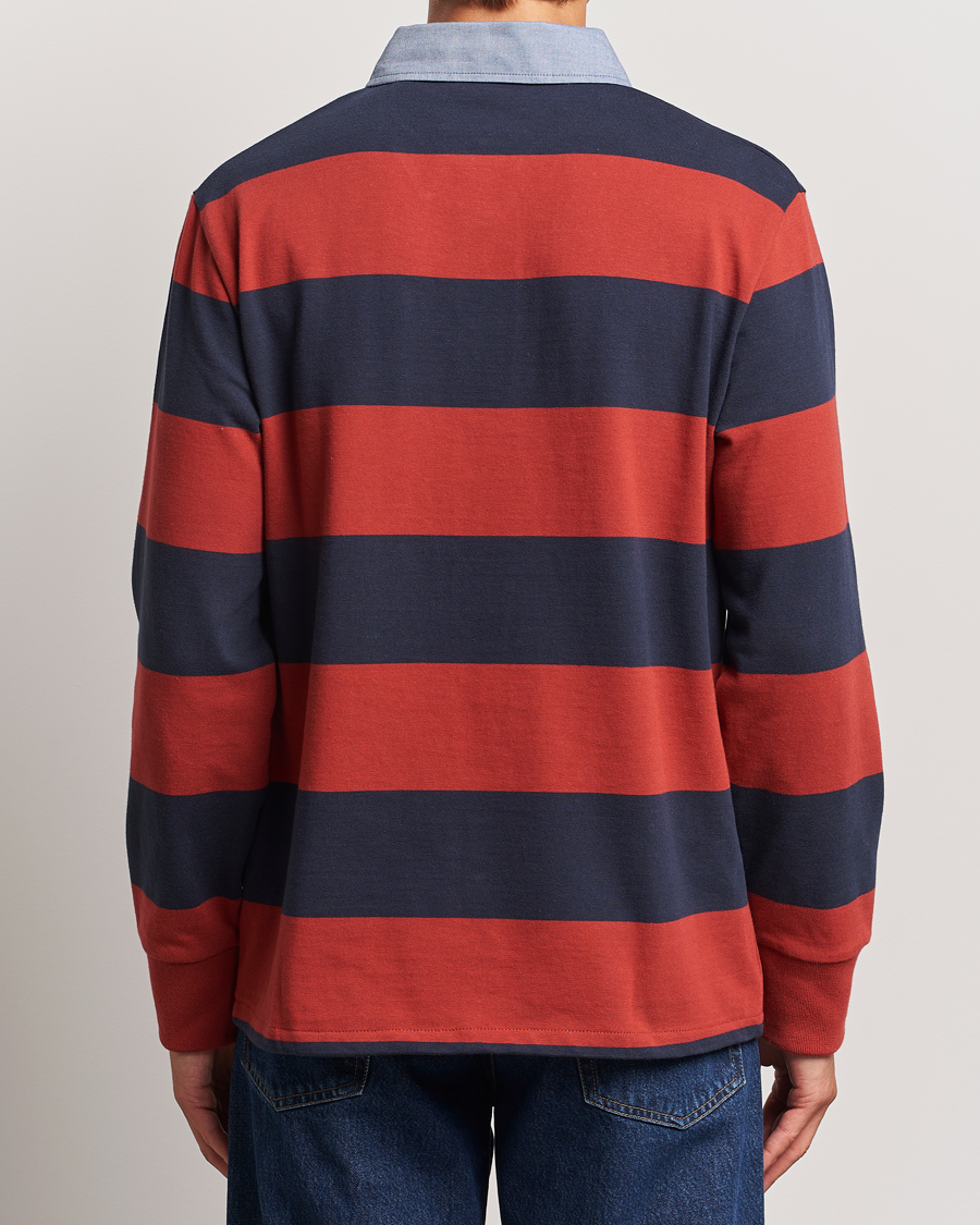 Herre | Gensere | GANT | Original Barstriped Heavy Rugger Iron Red