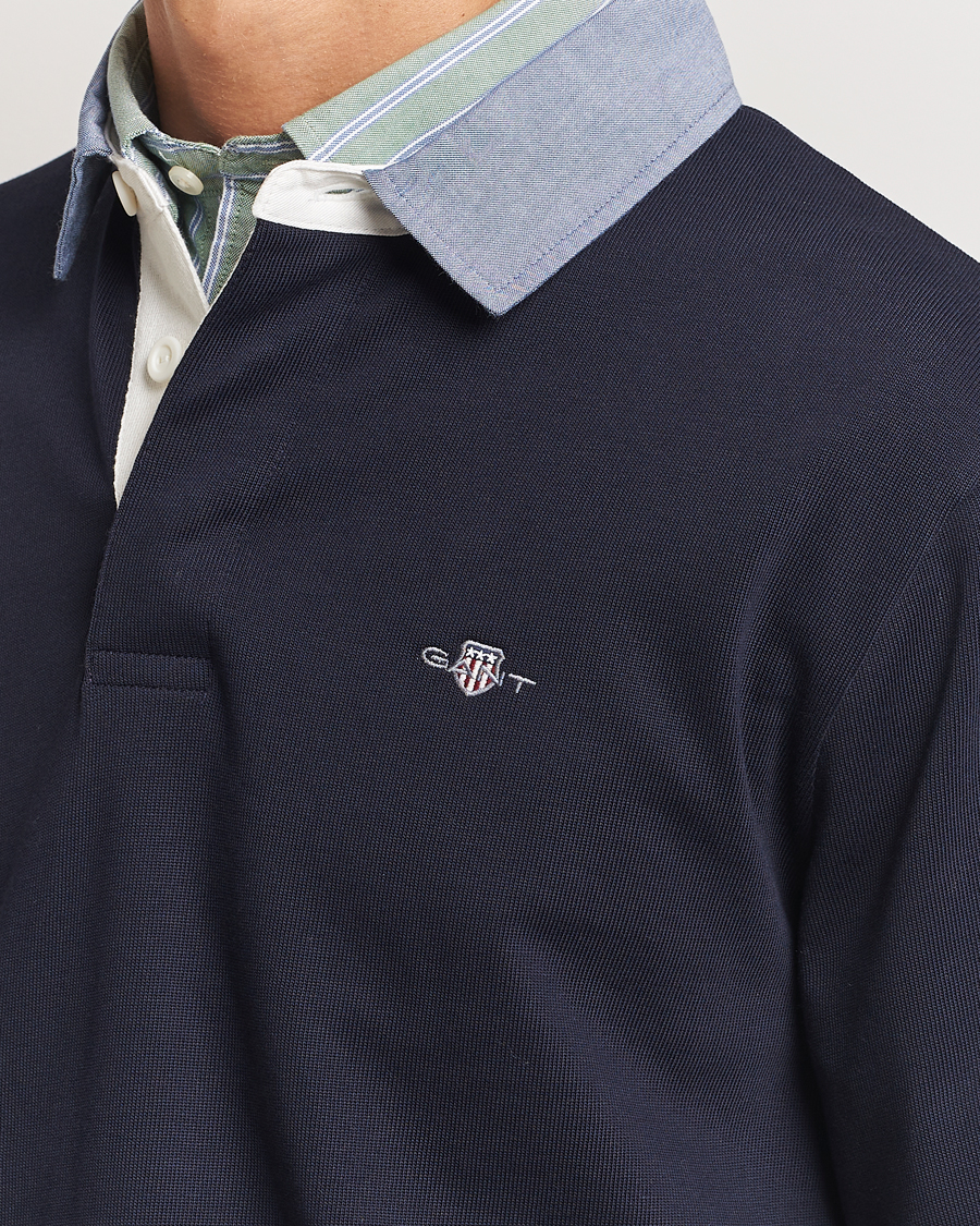 Herre | Gensere | GANT | Original Solid Heavy Rugger Evening Blue
