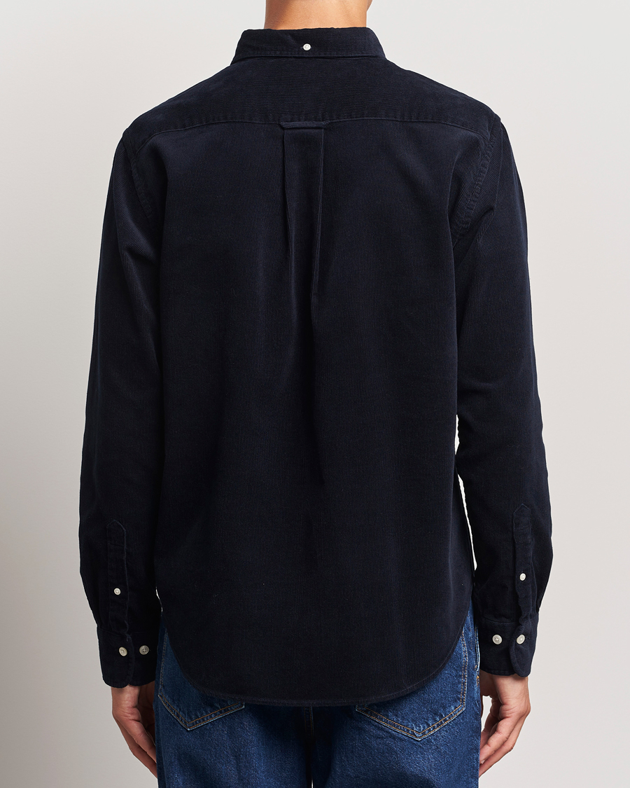Herre | Skjorter | Gant | Regular Fit Corduroy Shirt Evening Blue