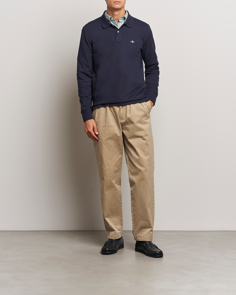 Herre | Gensere | GANT | Regular Shield Pique Polo Evening Blue