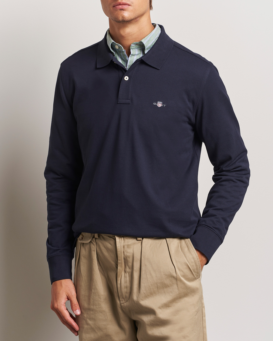Herre | Gensere | GANT | Regular Shield Pique Polo Evening Blue