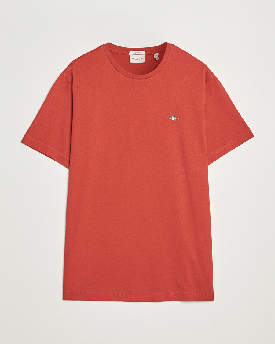 Herre | T-Shirts | GANT | The Original T-Shirt Iron Red