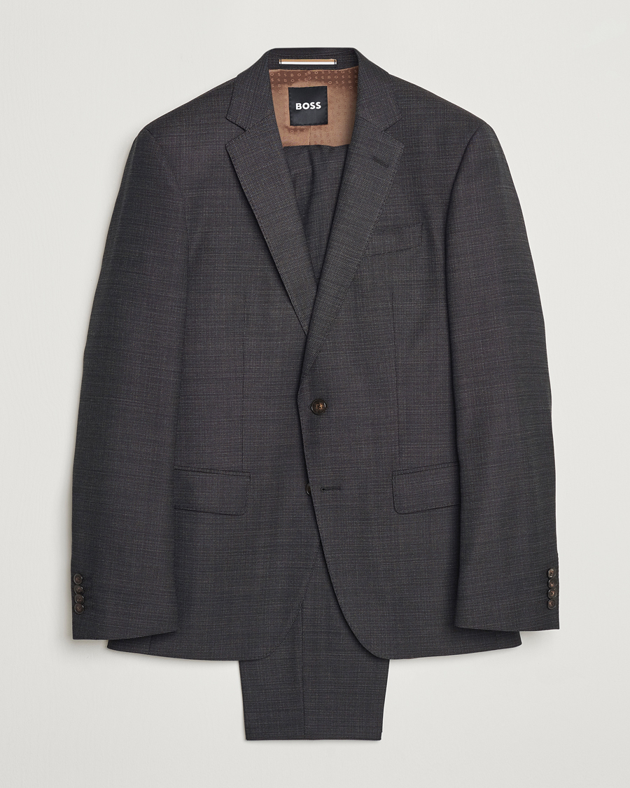 Herre | Dresser | BOSS BLACK | Huge Wool Suit Open Green