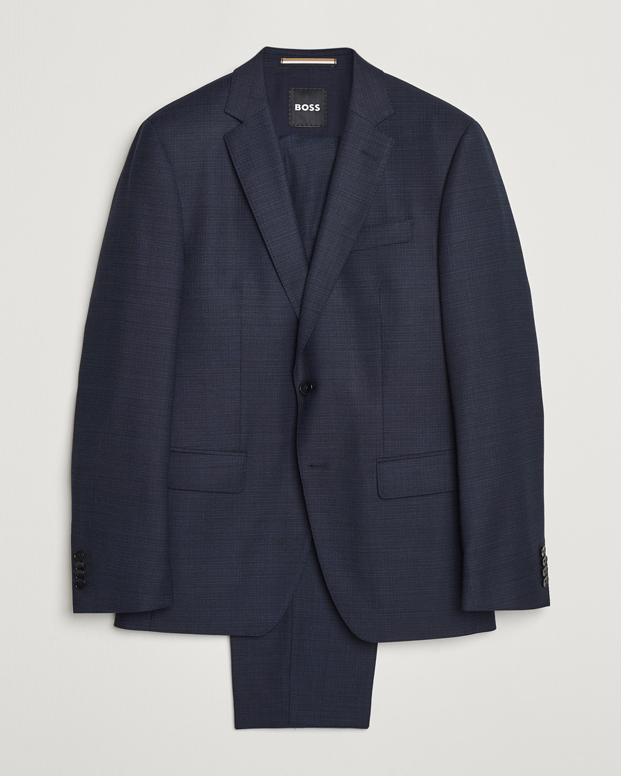 Herre | BOSS BLACK Huge Wool Suit Open Blue | BOSS BLACK | Huge Wool Suit Open Blue