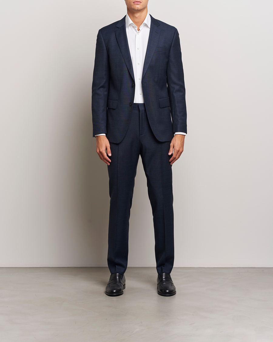 Herre | BOSS BLACK Huge Wool Suit Open Blue | BOSS BLACK | Huge Wool Suit Open Blue