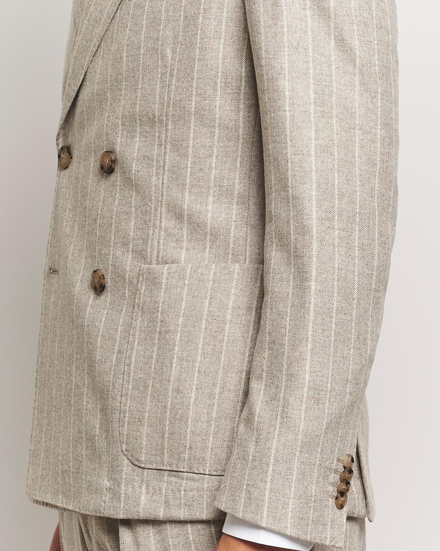 Herre | Dresser | BOSS BLACK | Hanry Wool Pinstriped Suit Light Beige