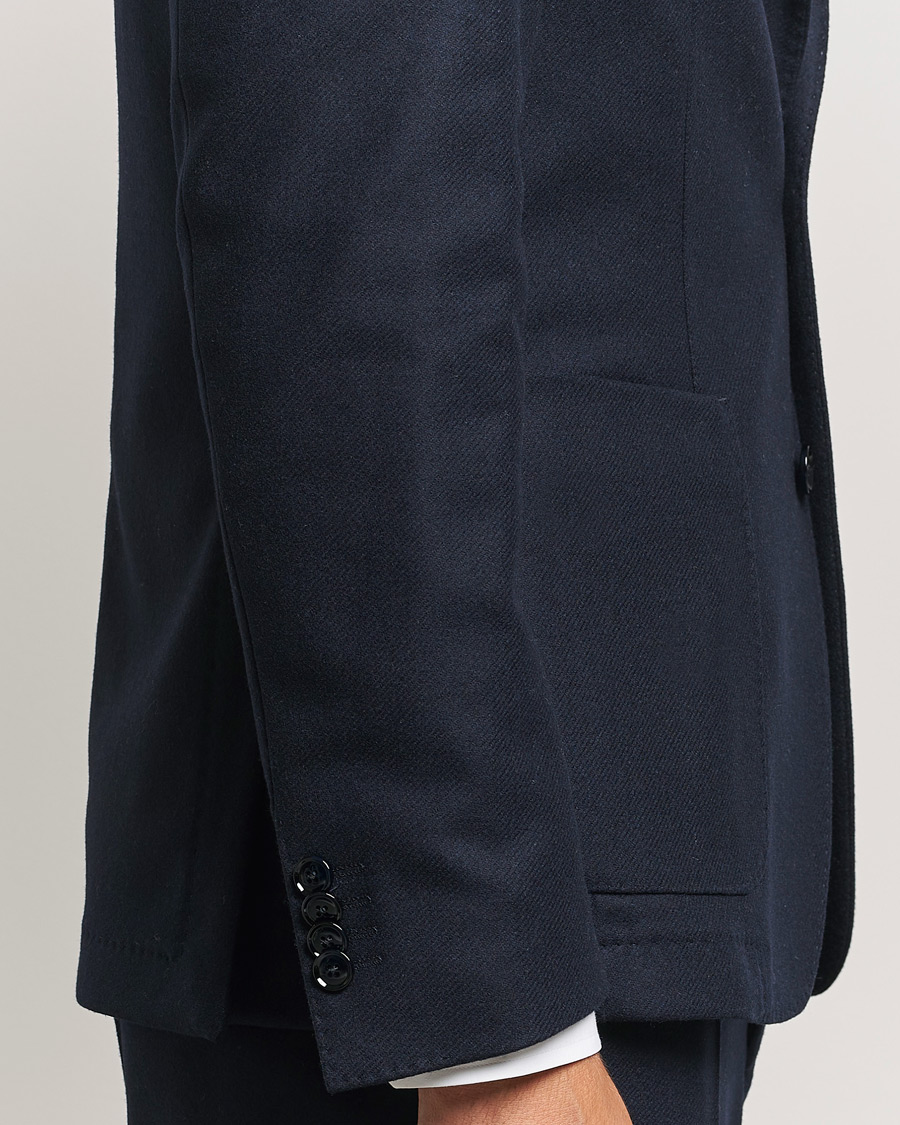 Herre | Dressjakker | BOSS BLACK | Hanry Wool Patch Pocket Blazer Dark Blue
