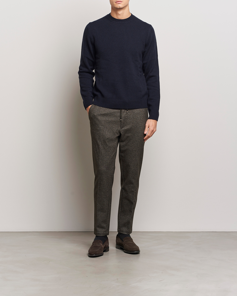 Herre | Bukser | BOSS BLACK | Kane Brushed Drawstring Trousers Dark Beige