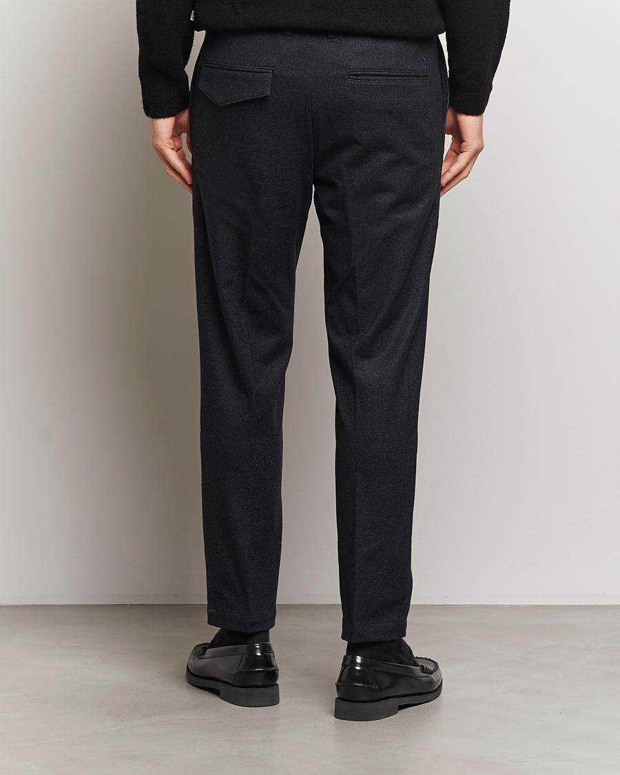 Herre | Bukser | BOSS BLACK | Kane Brushed Drawstring Trousers Dark Blue