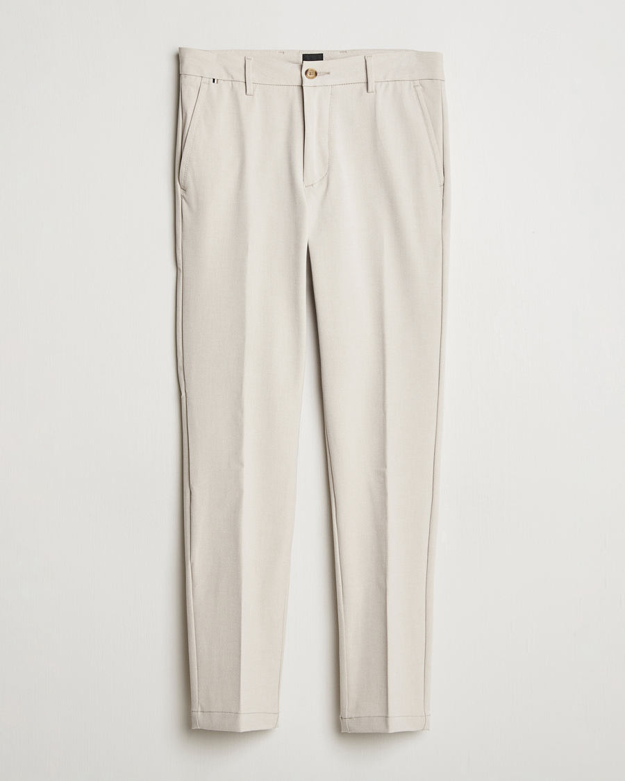 Herre | Bukser | BOSS BLACK | Kaiton Structured Chinos Light Beige